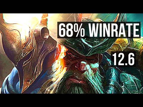 PANTHEON vs GANGPLANK (TOP) | 68% winrate, 10/3/8 | NA Grandmaster | 12.6
