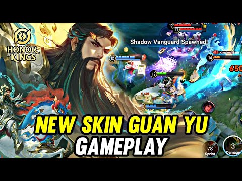 HOK : NEW SKIN GUAN YU LNY GAMEPLAY - HONOR OF KINGS