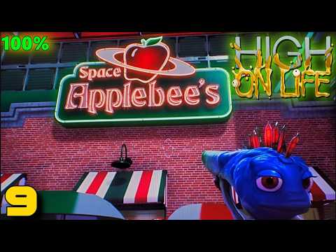 High on Life 100% Walkthrough Part 9 - Space Applebees | Bounty Hunter Difficulty | All Collectibles