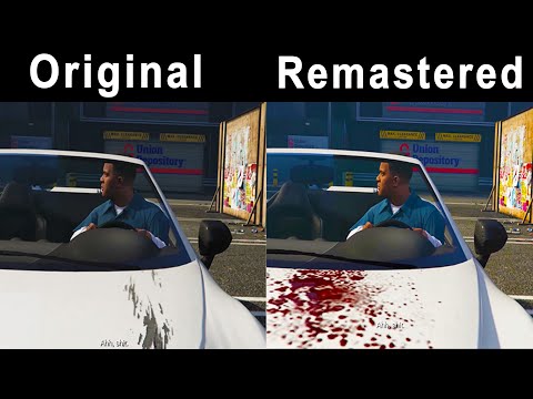 GTA 5 PS4 Original Vs Remastered || Enhanced || Remake Graphics Comparison Story Part 2 2014 VS 2022