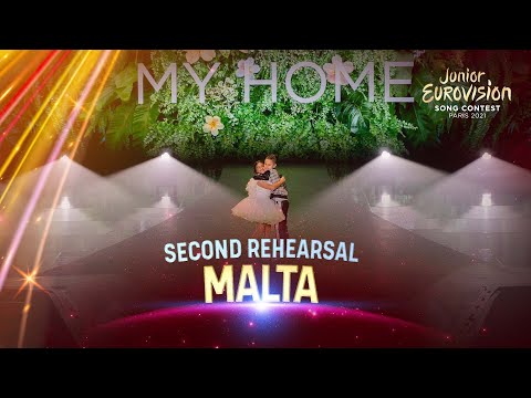 Ike & Kaya - My Home - Second Rehearsal - Malta 🇲🇹 - Junior Eurovision 2021