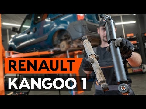 How to change rear shock absorbers on RENAULT KANGOO 1 (KC) [TUTORIAL AUTODOC]