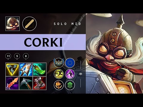 Corki Mid vs Ekko - EUW Challenger Patch 25.22