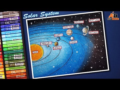 HOW TO DRAW SOLAR SYSTEM FOR KIDS STEP BY STEP | SCHOOL PROJECT | SCIENCE PROJECT Video