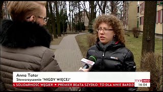 Anna Tatar o rasistowskich symbolach na muralu na Targówku w Warszawie, 8.02.2016.