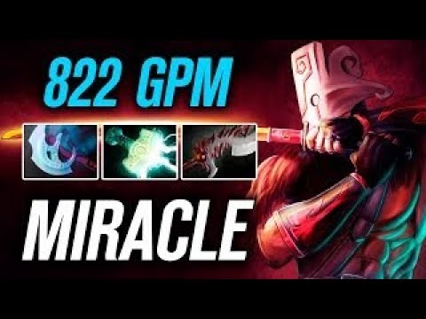 Miracle • Juggernaut • 822 GPM — Pro MMR Gameplay Dota 2