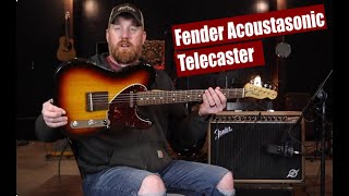 Video thumbnail for Guitar Review - Fender Telecaster Acoustasonic (2010) by REDtone Studio