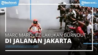Trending Topik di Twitter, Marc Marquez Menggeber Motor saat Parade MotoGP di Jalanan Jakarta