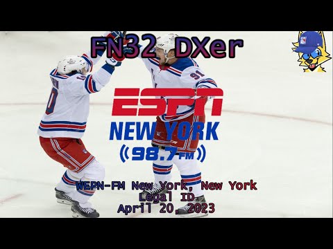 ESPN New York | WEPN-FM New York, New York Legal ID (4/20/2023) (New York Rangers In-Game)