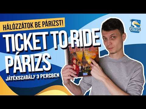 Ticket to Ride - Párizs játékszabály 3 percben - Gémklub