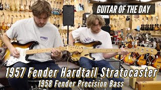 Video thumbnail for Guitar of the Day: 1957 Fender Hardtail Stratocaster & 1958 Fender Precision Bass by Normans Rare Guitars