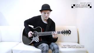 I could hear alil bit of mateus asato from  afew seconds ..（00:01:56 - 00:03:30） - Stevie Wonder - Isn't She Lovely [Seiji Igusa] Solo Fingerstyle Guitar