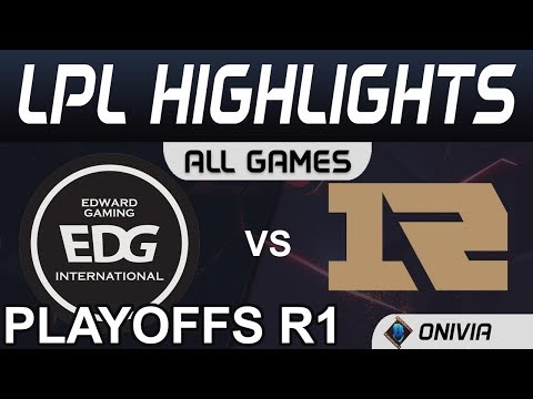 EDG vs RNG ALL GAMES Highlights Round1 LPL Spring Playoffs 2020 Edward Gaming vs Royal Never Give Up