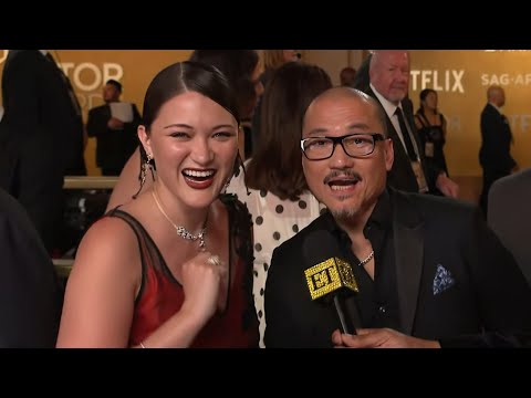 Isa Briones' Dad CRASHES Her 2026 Actor Awards Interview! (Exclusive)
