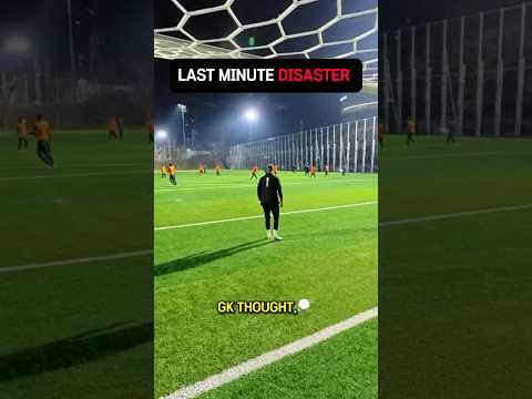 Last minute disaster 🤯🧱 #soccer #soccershorts #football #goalkeeper #goalkeepersaves