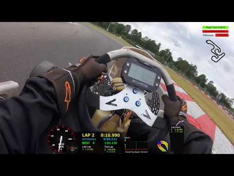 First time driving a 2-shifter kart (DD2 Rotax Max) - Outdoor Karting Genk (BE) - 2019/07/13 Stint#3