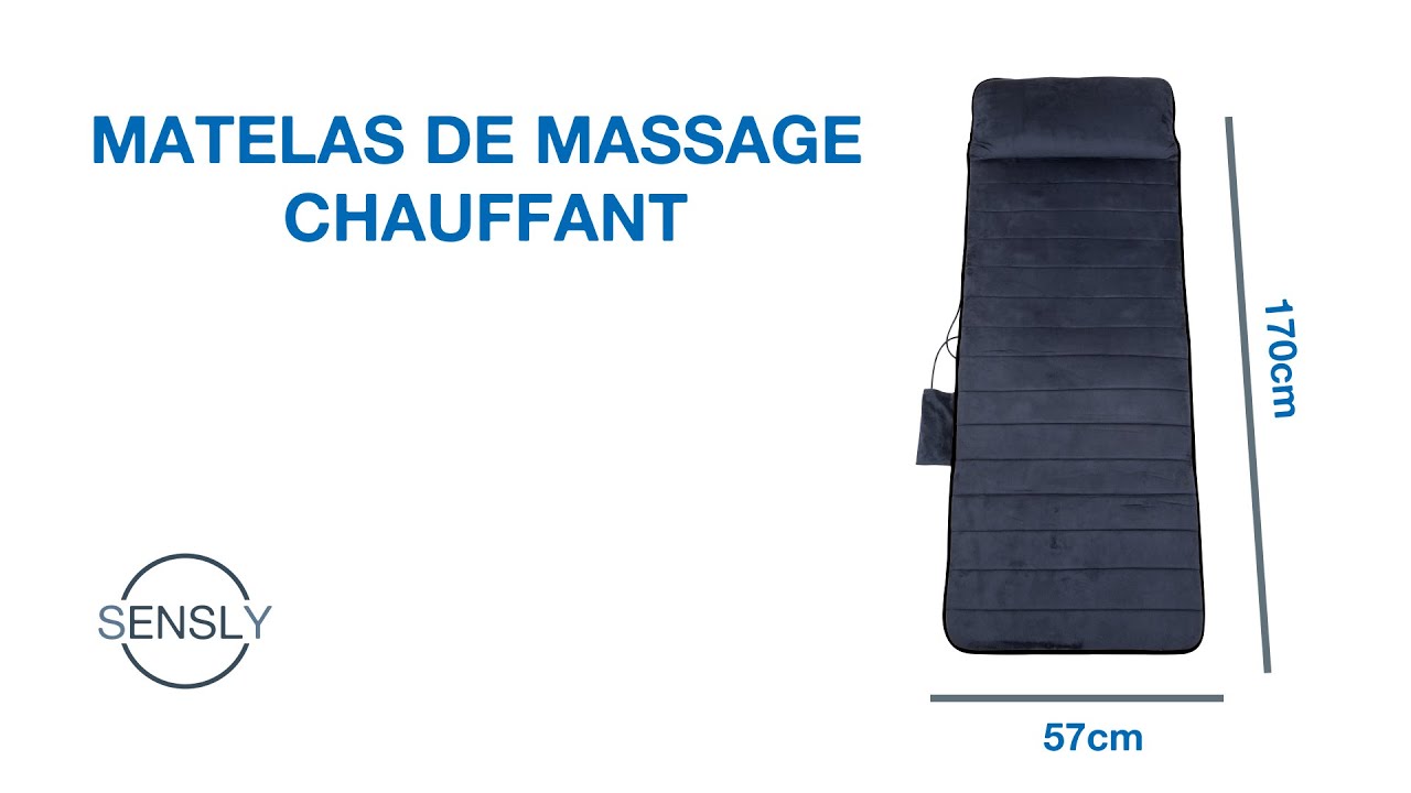 Matelas de massage chauffant - SENSLY - SB84252