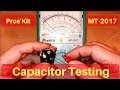 How To Test Capacitors With A Pros Kit MT 2017 Multimeter