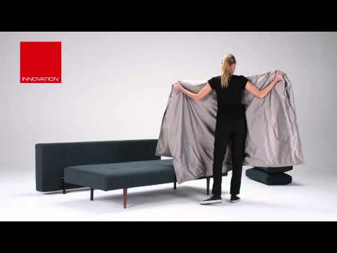 Design Gästebett Recast von Innovation mit Holzbeinen