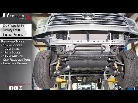2014 - 2021 Toyota Tundra Front Bumper Removal - HOW TO