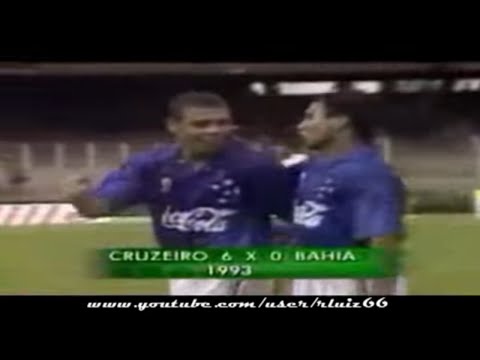 Cruzeiro 6 x 0 Bahia - Five goals from Ronaldo phenomenon - 1993