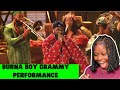 BURNA BOY - Grammy Performance 2024 (REACTION)