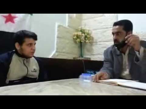 تحقيق المقدم حسين الضماد مع معتقل أجبره النظام على قيادة سيارة مفخخة لإدخالها إلى حي التضامن في مدينة دمشق