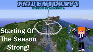 TridentCraft 1.5 Episode 3 Starting On Our Base!