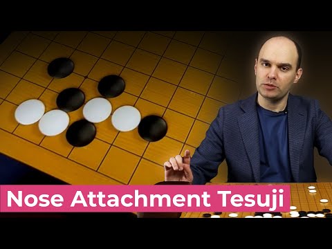 The Nose Attachment Tesuji — Lesson by Alexander Dinerstein 3p [ENG DUB]