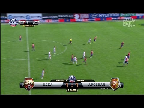 Aleksandr Zotov's goal. CSKA vs Arsenal | RPL 2014/15
