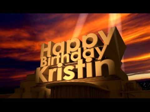 Happy Birthday Kristin