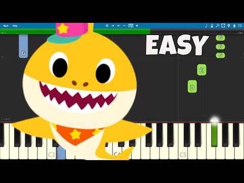 Baby Shark - Pinkfong piano tutorial