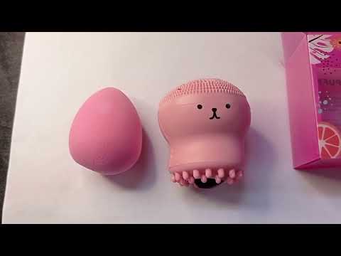 KIT CAIXA ESPONJA GOTA COM ESFOLIANTE POLVO