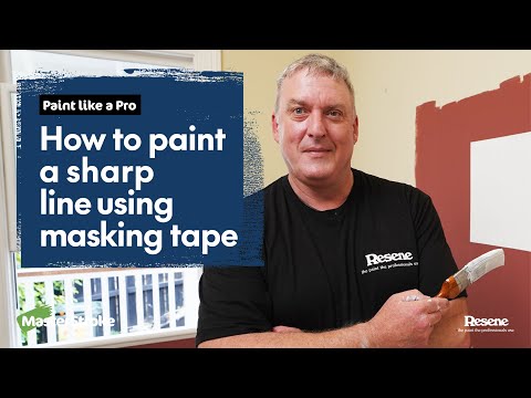 Paint like a Pro - How to paint a sharp line using masking tape