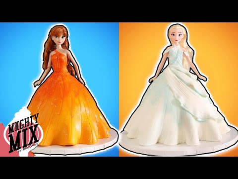 FROZEN 2 Princess Doll Cake   Amazing Elsa and Anna Disney Princess Ideas How To MiightyMix