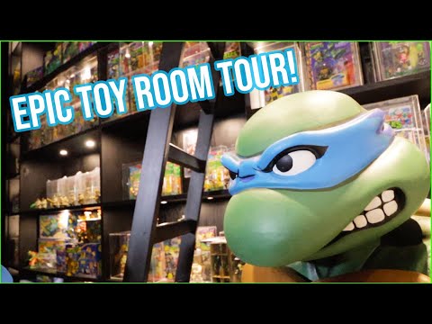 Epic 90s Toy Room Tour! @unpunched7515 Behind The Collector! TMNT, Street Sharks, Biker Mice & more!