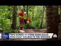 Two Boys Create Their Own Mini Golf Course