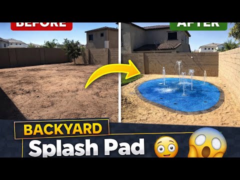 Backyard Splash Pad Transformation