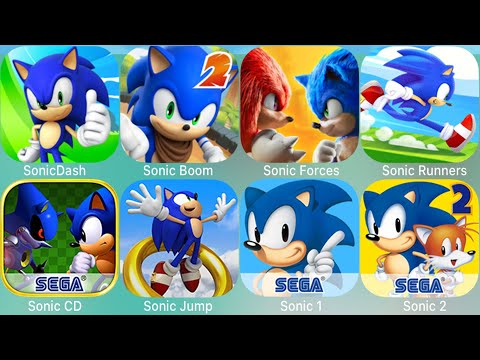 Sonic Dash,Sonic Boom,Sonic Runners,Sonic Jump,Sonic CD,Sonic Forces,Sonic,Sonic 2