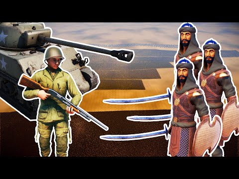 15 MILLION PERSIANS vs 200,000 AMERICAN SOLDIER SHOTGUN + 800 SHERMAN TANKS | UEBS 2