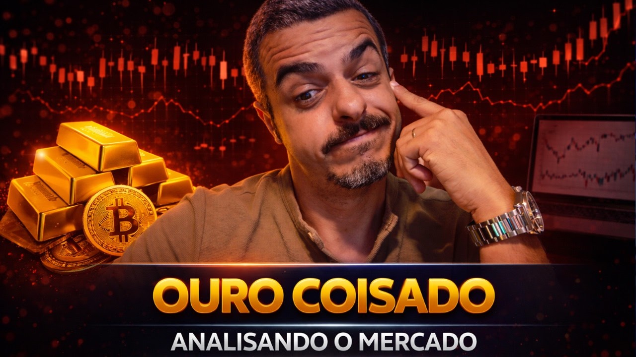 Bitcoin AGORA -  OURO EM QUEDA FORTE - CONFLITO EUA E IRÃ Analisando os Mercados -  Bitcoin Altcoins