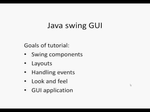 Java swing GUI