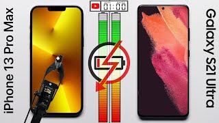 Apple iPhone 13 Pro Max vs Samsung Galaxy S21 Ultra Battery Test