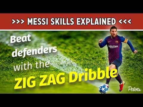 How To Do Messi Skills In Football - Zig Zag Dribble Tutorial (+ Training Drills)