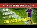 How To Do Messi Skills In Football - Zig Zag Dribble Tutorial (+ Training Drills)