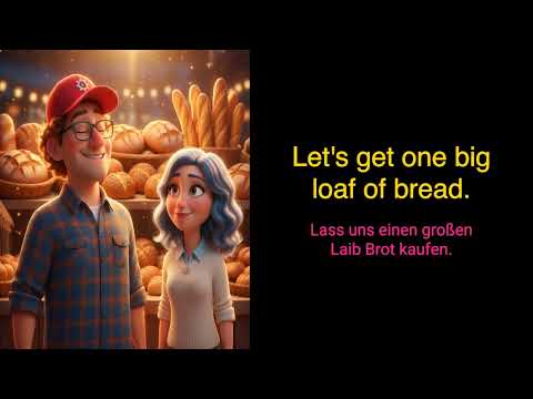 Englisch lernen mit einer Geschichte: Unser lustiger Einkaufstag auf dem Markt! 🛍️