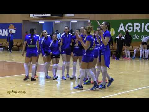 Bucuria de la finalul meciului Știința Bacău – Volei Alba Blaj 3:1