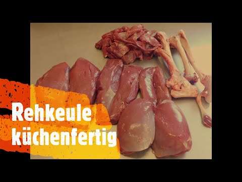 Butchering and carving a venison leg. This is how it's done! Professional butcher Ralf