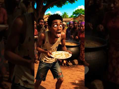 🔥He Found Free Food... And Lost Control! 🤣🍛 African Village Comedy #shorts