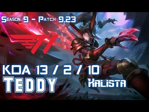 SKT T1 Teddy KALISTA vs VARUS ADC - Patch 9.23 KR Ranked